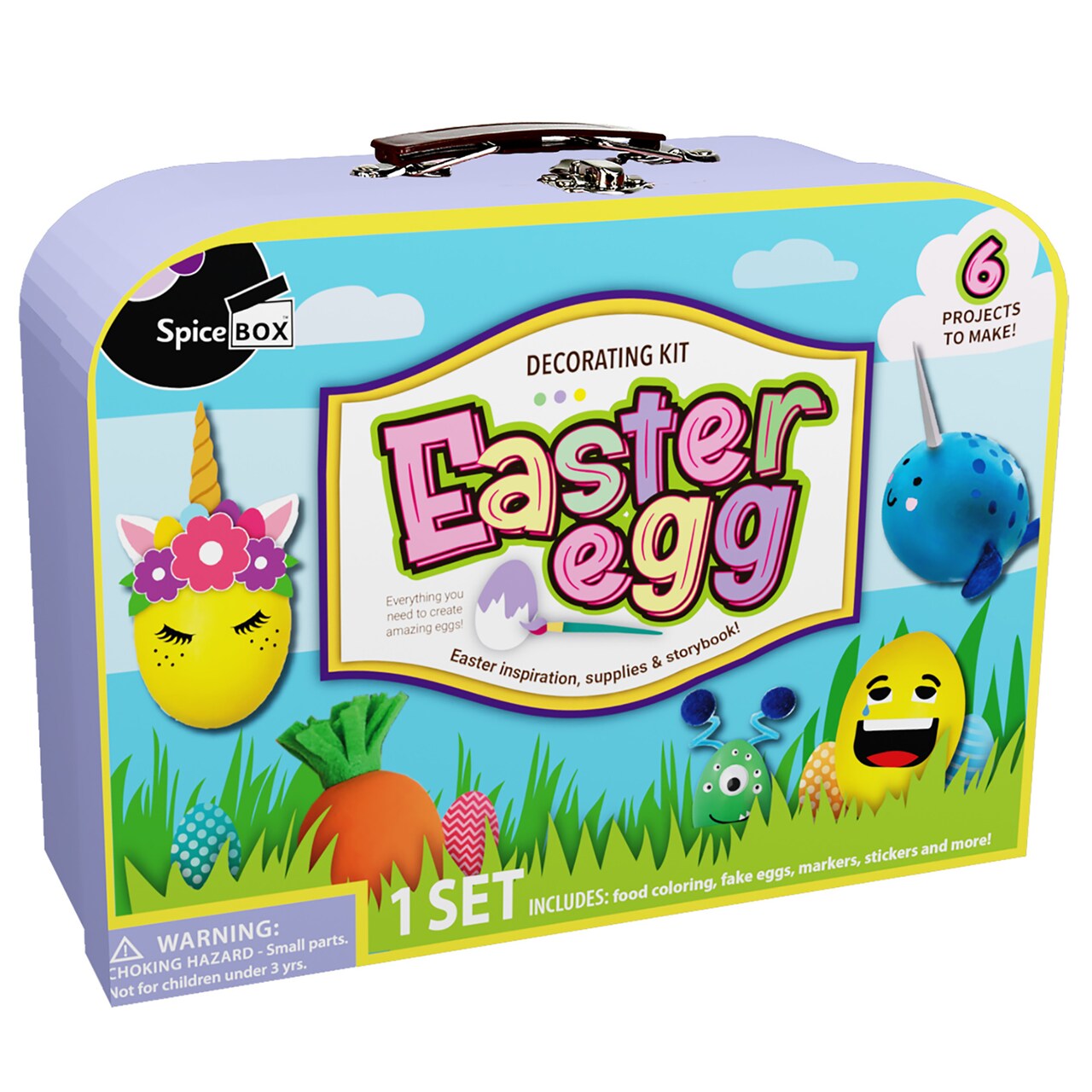 SpiceBox Suitcase: Easter Egg Art Kit - Hop into Easter with Artistic Delights